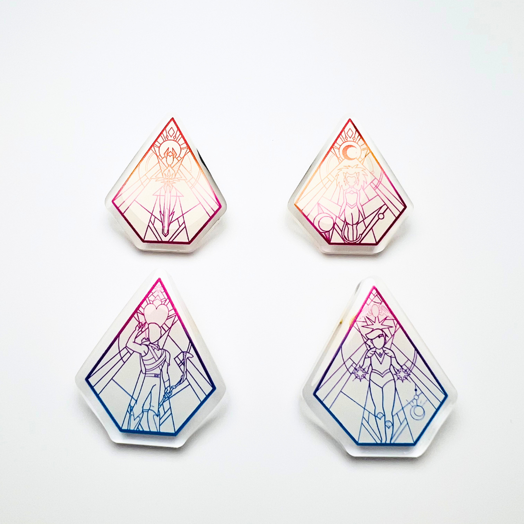 Stained Glass Acrylic Pins