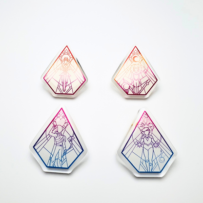 Stained Glass Acrylic Pins