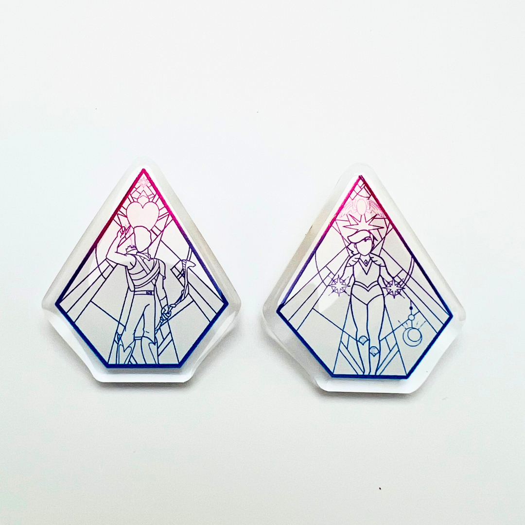 Stained Glass Acrylic Pins