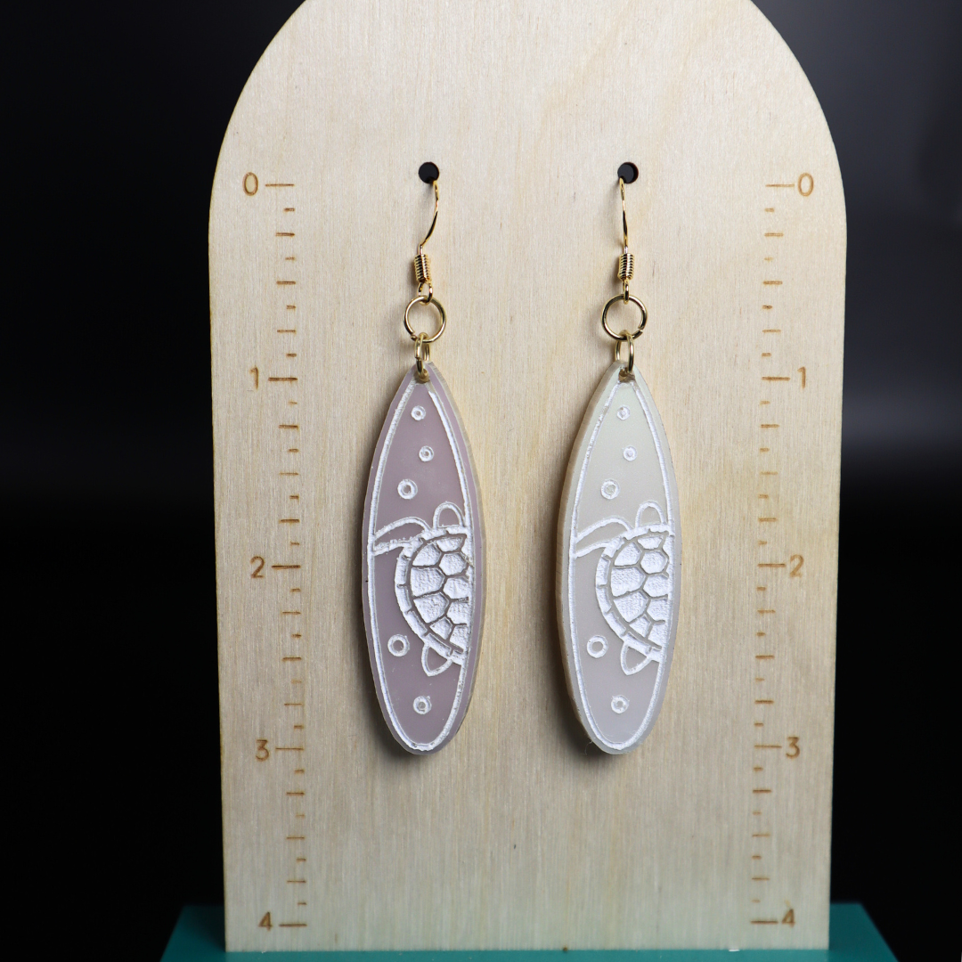 Surfboard Dangle Earrings