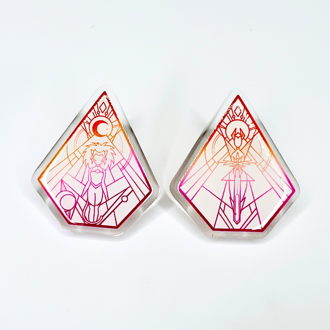 Stained Glass Acrylic Pins