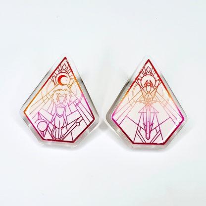 Stained Glass Acrylic Pins