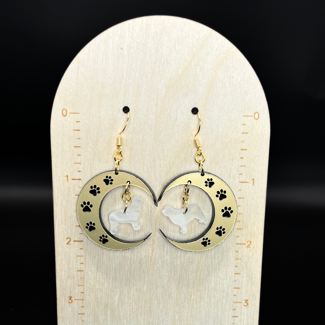 Bark Side of the Moon Earrings